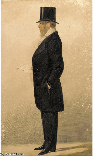 Wikioo.org – La Enciclopedia de las Bellas Artes - Pintura, Obras de arte de Richard Dighton - Retrato de George Hawkes