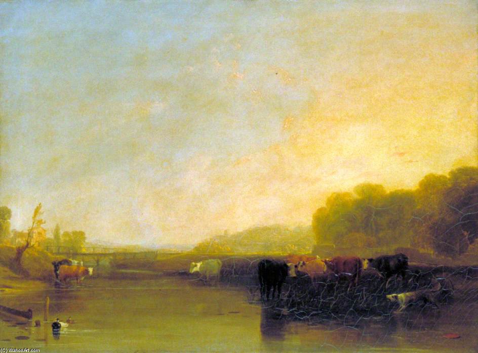 Wikioo.org – La Enciclopedia de las Bellas Artes - Pintura, Obras de arte de Augustus Wall Callcott - Una mañana soleada