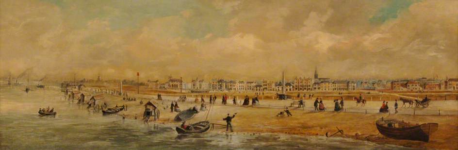Wikioo.org - The Encyclopedia of Fine Arts - Painting, Artwork by Thomas Hosmer Shepherd - View Of Southsea Common