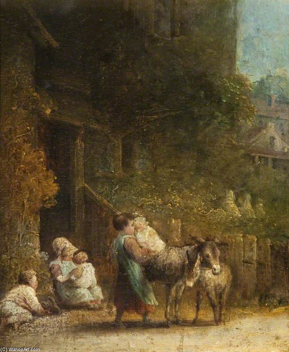 WikiOO.org - Enciklopedija dailės - Tapyba, meno kuriniai William Collins - My Favourite Cottage