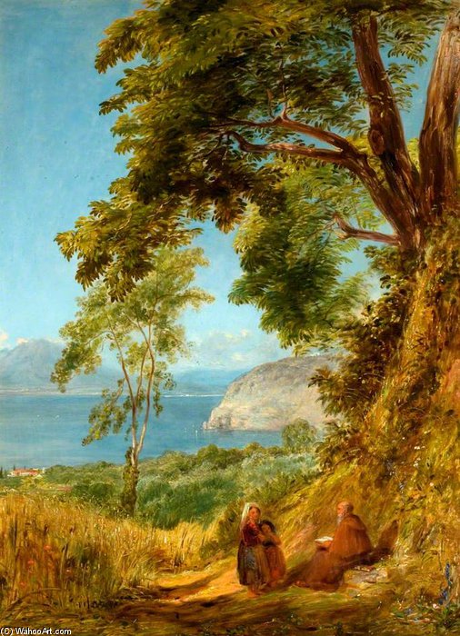 Wikioo.org - The Encyclopedia of Fine Arts - Painting, Artwork by William Collins - Sorrento - Bay Of Naples