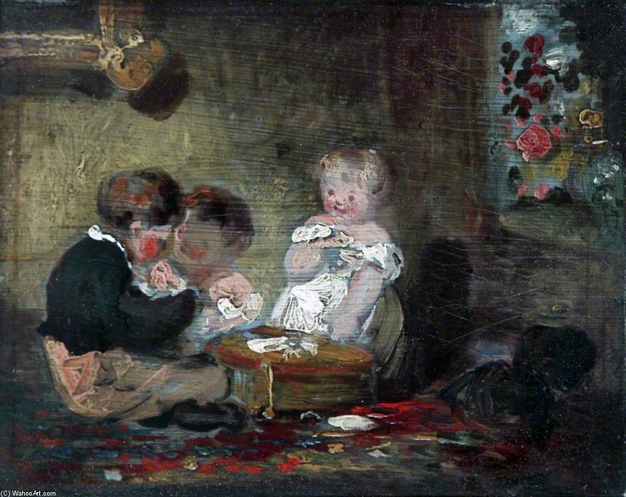 Wikioo.org - The Encyclopedia of Fine Arts - Painting, Artwork by William Collins - The Childhood Of Wilkie Collins