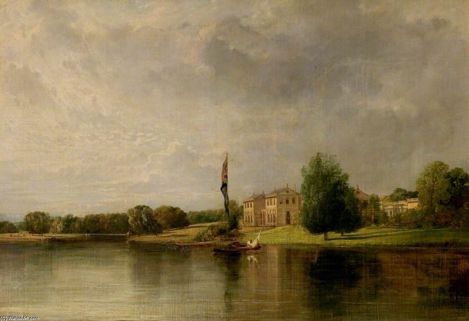 Wikioo.org - The Encyclopedia of Fine Arts - Painting, Artwork by William Collins - The South And East Front Of Clumber House, Nottinghamshire