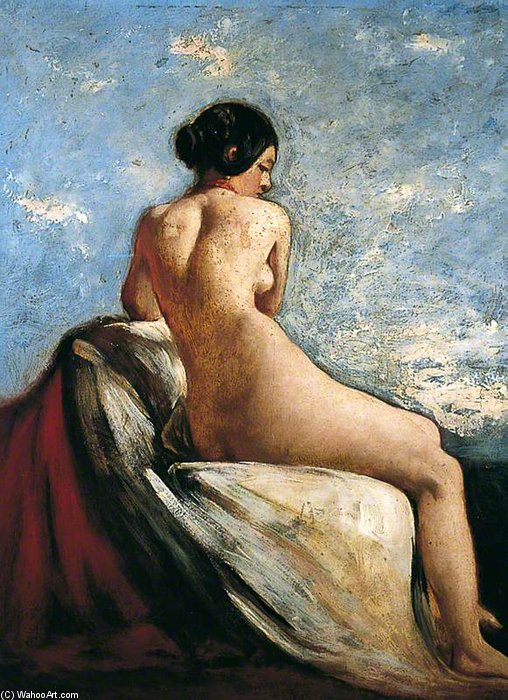 Wikioo.org - The Encyclopedia of Fine Arts - Painting, Artwork by William Etty - A Bather -