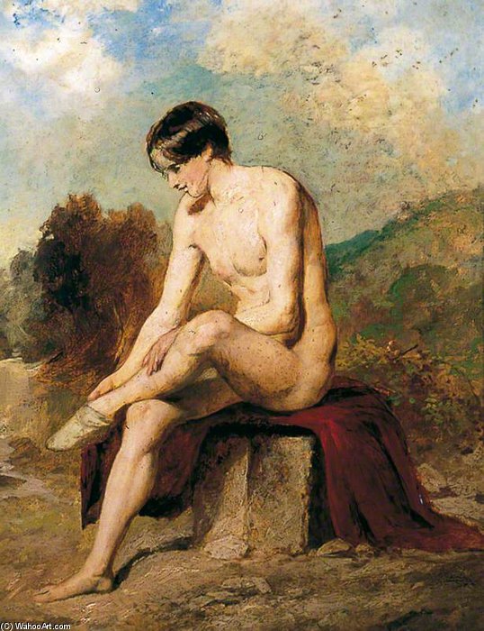 WikiOO.org - Enciclopedia of Fine Arts - Pictura, lucrări de artă William Etty - A Bather