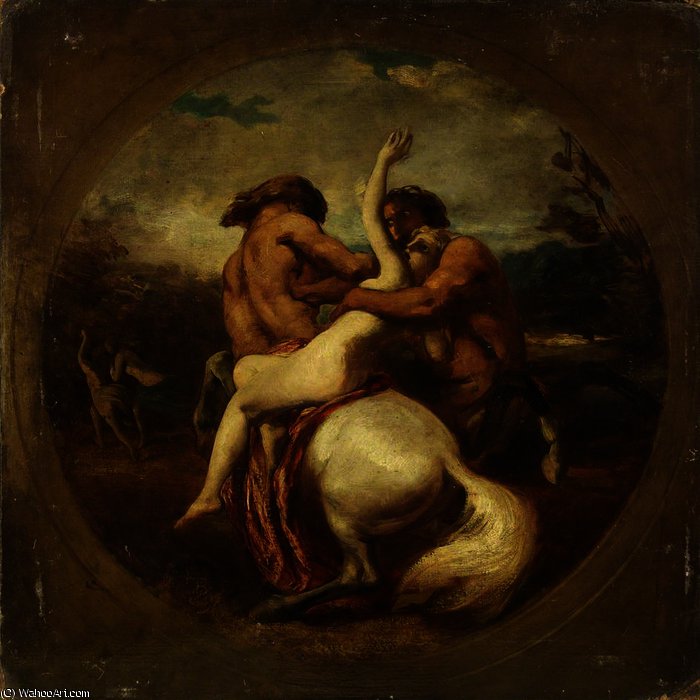 Wikioo.org - The Encyclopedia of Fine Arts - Painting, Artwork by William Etty - Centaurs And Nymphs