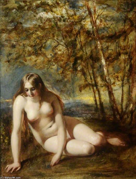 WikiOO.org - Encyclopedia of Fine Arts - Målning, konstverk William Etty - Eve At The Fountain