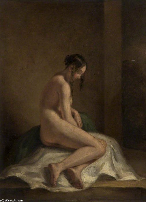 Wikioo.org - The Encyclopedia of Fine Arts - Painting, Artwork by William Etty - Female Nude Study