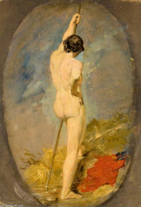 WikiOO.org - Encyclopedia of Fine Arts - Maleri, Artwork William Etty - Figure Study -