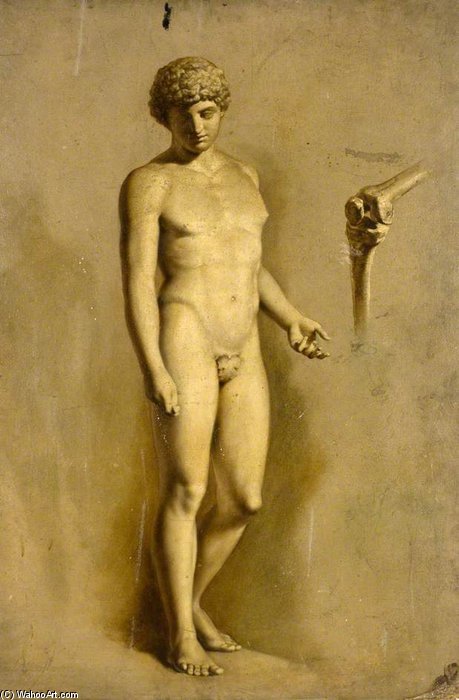WikiOO.org - Encyclopedia of Fine Arts - Maalaus, taideteos William Etty - Figure Study