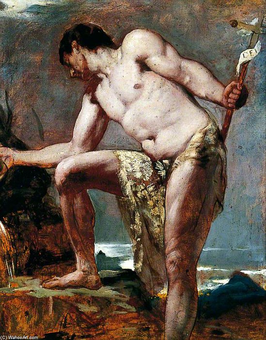Wikioo.org - The Encyclopedia of Fine Arts - Painting, Artwork by William Etty - John The Baptist