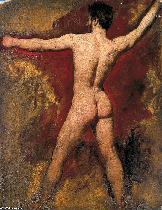 Wikioo.org - สารานุกรมวิจิตรศิลป์ - จิตรกรรม William Etty - Male Nude -