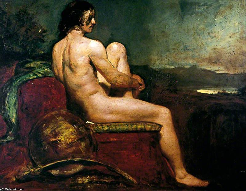 WikiOO.org - Encyclopedia of Fine Arts - Malba, Artwork William Etty - Male Warrior