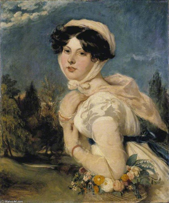 Wikioo.org – L'Enciclopedia delle Belle Arti - Pittura, Opere di William Etty - Miss Mary Arabella Jay