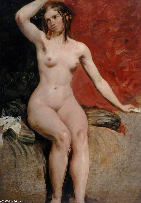 Wikoo.org - موسوعة الفنون الجميلة - اللوحة، العمل الفني William Etty - Nude -