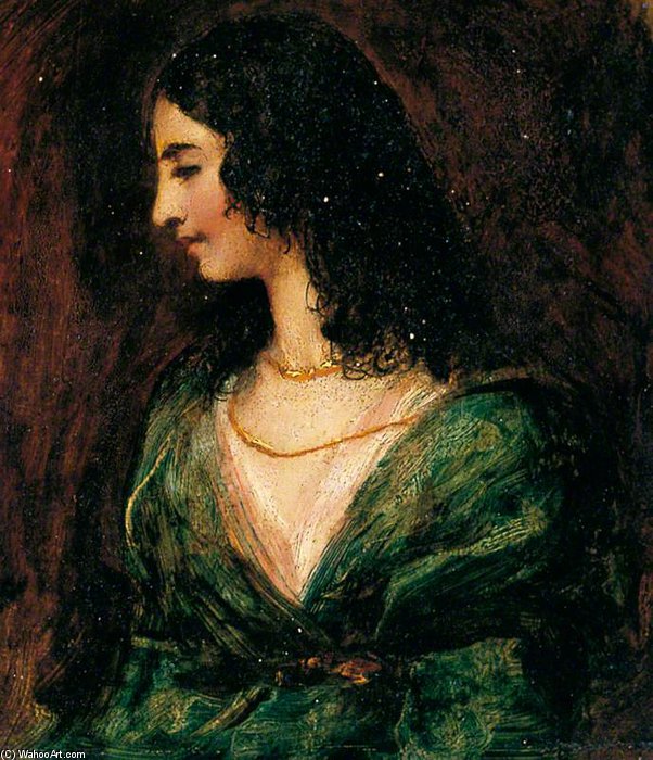 Wikioo.org - The Encyclopedia of Fine Arts - Painting, Artwork by William Etty - Portrait Of A Lady