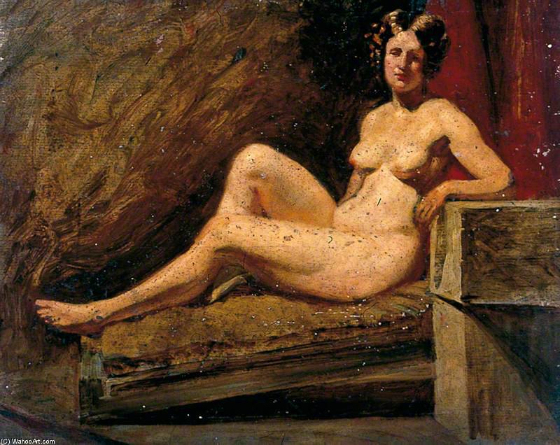 Wikioo.org - The Encyclopedia of Fine Arts - Painting, Artwork by William Etty - Reclining Female Nude