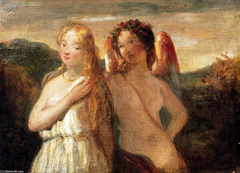 Wikioo.org - The Encyclopedia of Fine Arts - Painting, Artwork by William Etty - Sketch Of Venus And Psyche