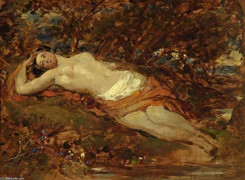 Wikioo.org - The Encyclopedia of Fine Arts - Painting, Artwork by William Etty - Study For 'reclining Nude'