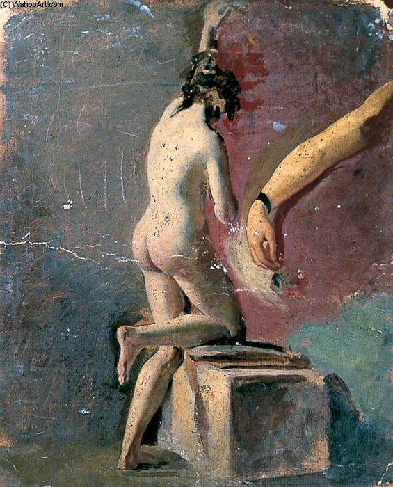 Wikioo.org - The Encyclopedia of Fine Arts - Painting, Artwork by William Etty - Study Of An Arm And Female Nude