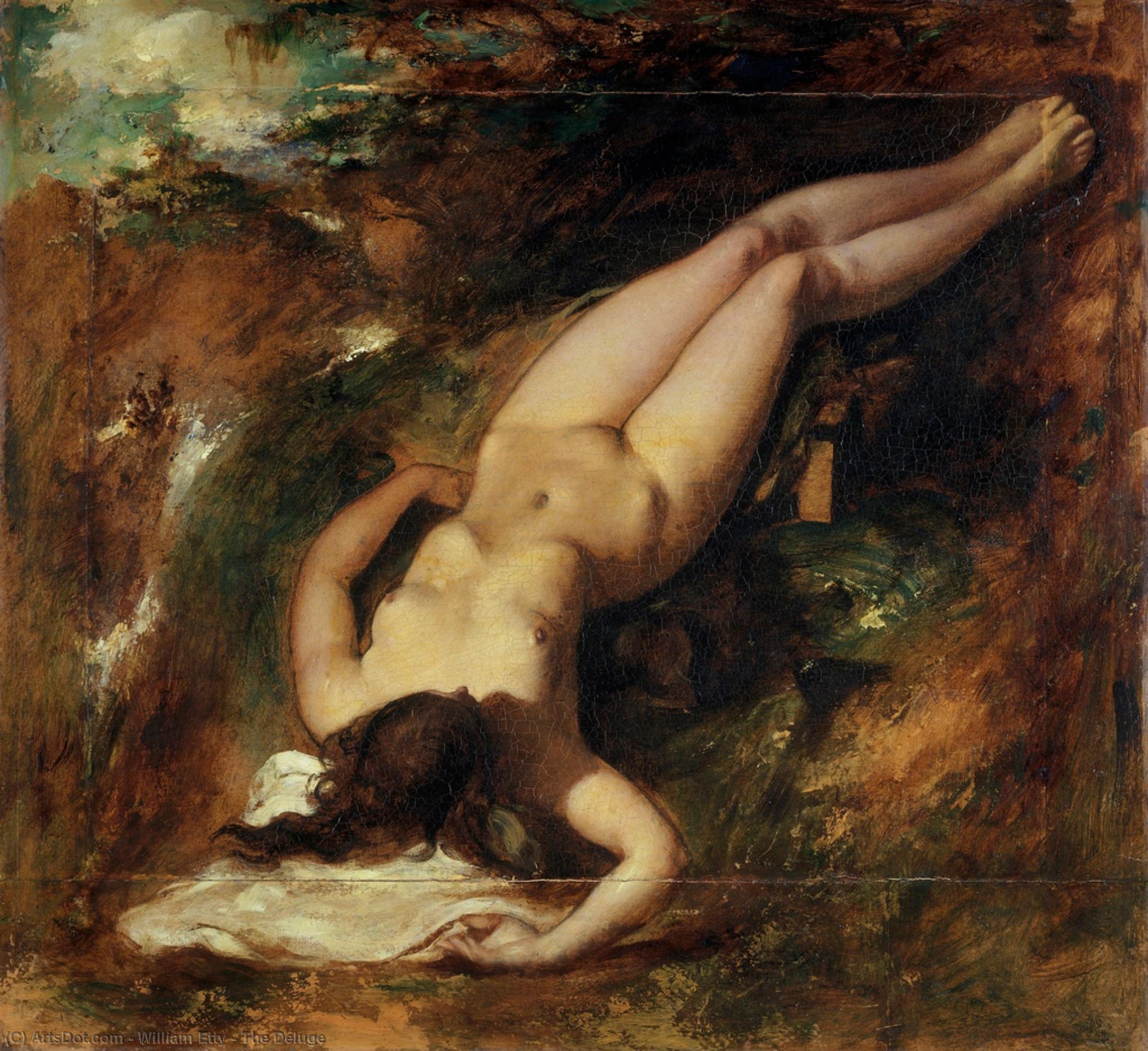Wikioo.org - The Encyclopedia of Fine Arts - Painting, Artwork by William Etty - The Deluge