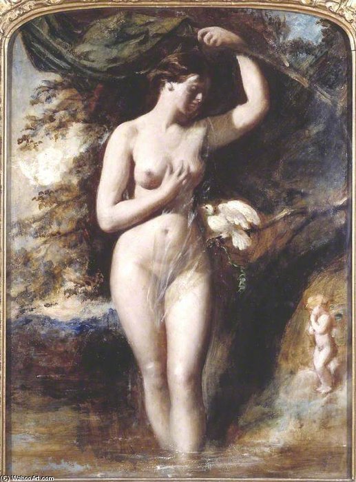 Wikioo.org - The Encyclopedia of Fine Arts - Painting, Artwork by William Etty - The Fairy Of The Fountain