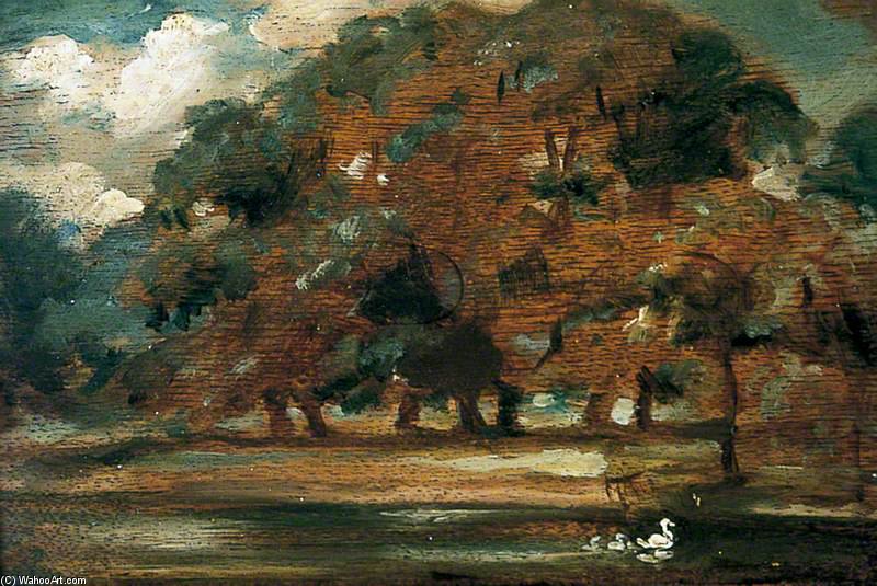 WikiOO.org - Εγκυκλοπαίδεια Καλών Τεχνών - Ζωγραφική, έργα τέχνης William Etty - The Fish Ponds, Givendale