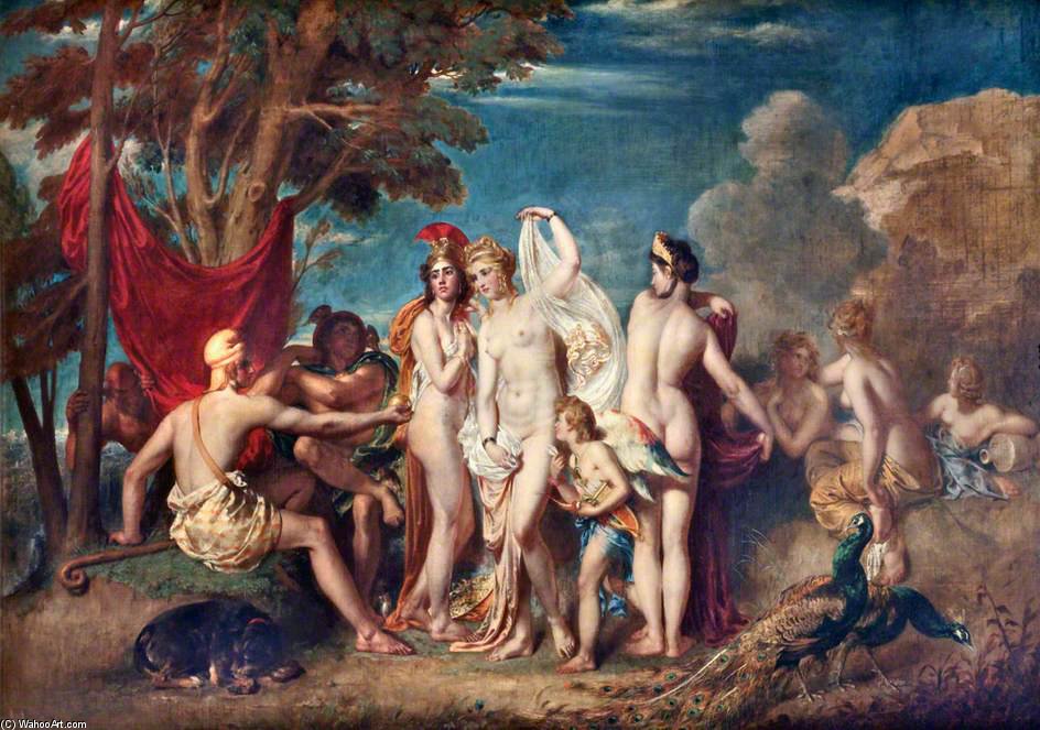 Wikioo.org - The Encyclopedia of Fine Arts - Painting, Artwork by William Etty - The Judgement Of Paris