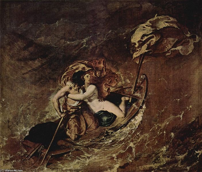 Wikioo.org - The Encyclopedia of Fine Arts - Painting, Artwork by William Etty - The Storm -