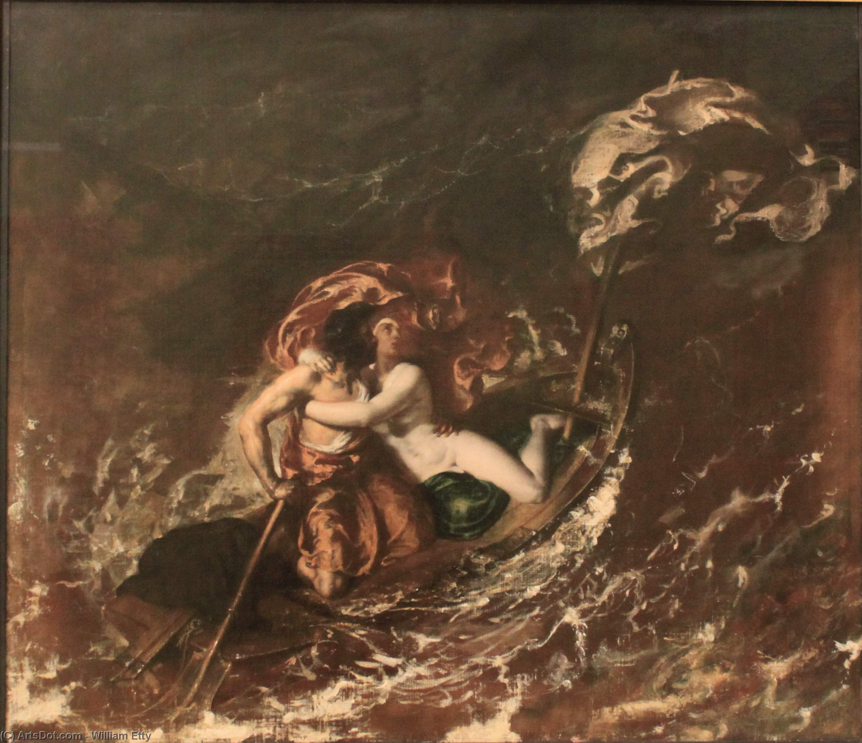 Wikioo.org - The Encyclopedia of Fine Arts - Painting, Artwork by William Etty - The Storm