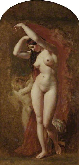 Wikioo.org - The Encyclopedia of Fine Arts - Painting, Artwork by William Etty - Venus And Cupid -