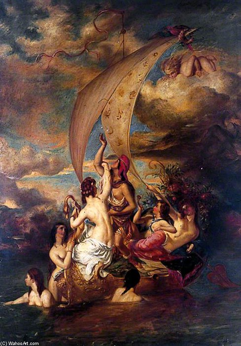 Wikioo.org - The Encyclopedia of Fine Arts - Painting, Artwork by William Etty - Youth At The Prow