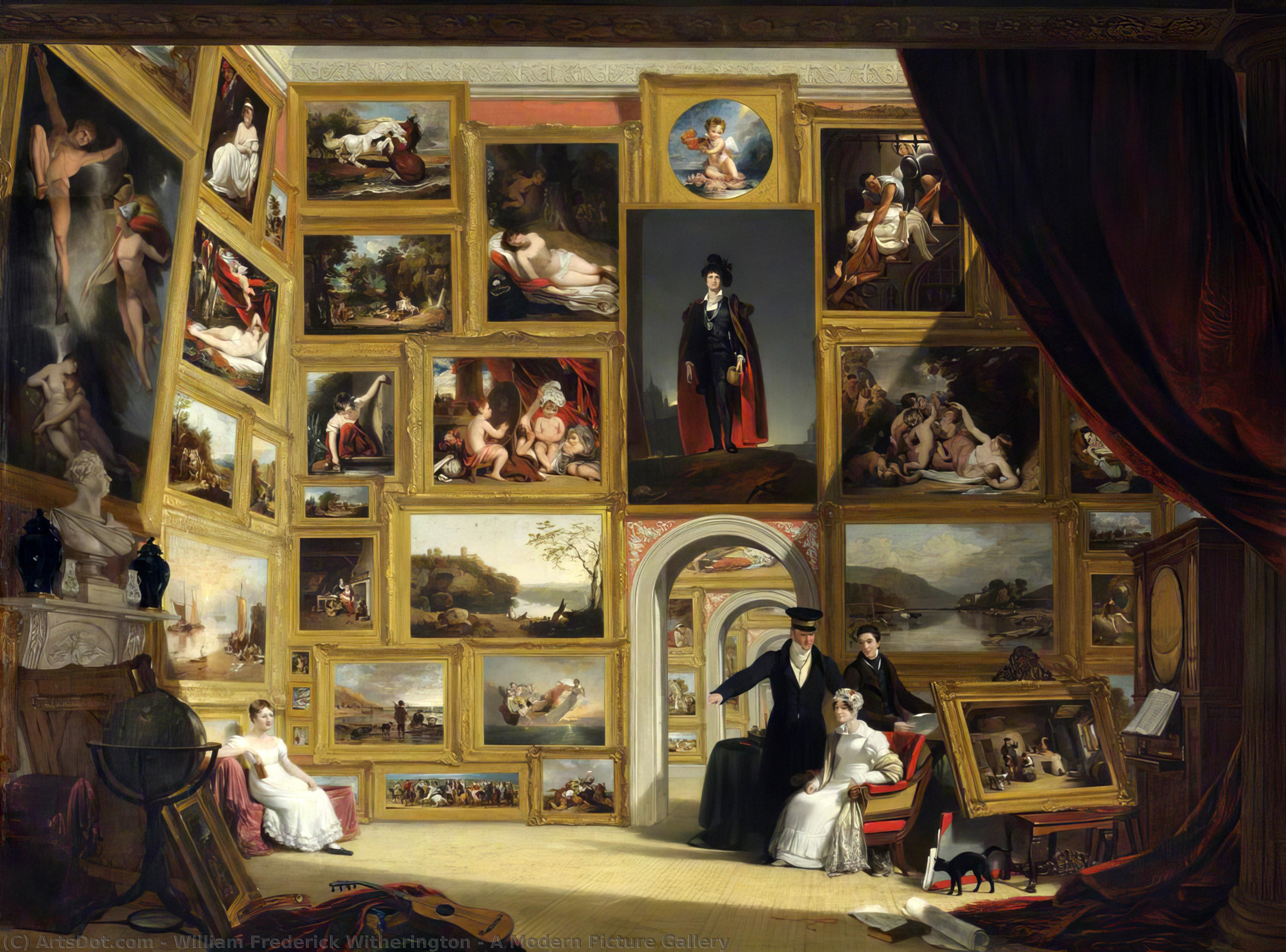 WikiOO.org - אנציקלופדיה לאמנויות יפות - ציור, יצירות אמנות William Frederick Witherington - A Modern Picture Gallery