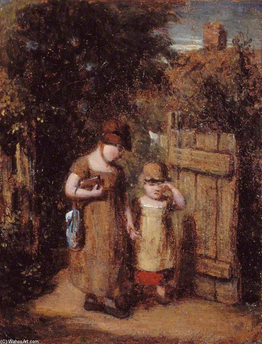 Wikioo.org - The Encyclopedia of Fine Arts - Painting, Artwork by William Frederick Witherington - Going To School