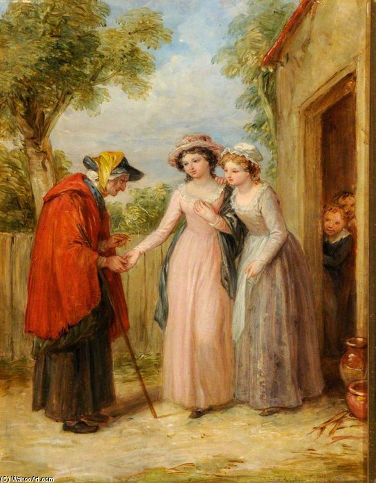Wikioo.org – L'Enciclopedia delle Belle Arti - Pittura, Opere di William Frederick Witherington - The Fortune Teller