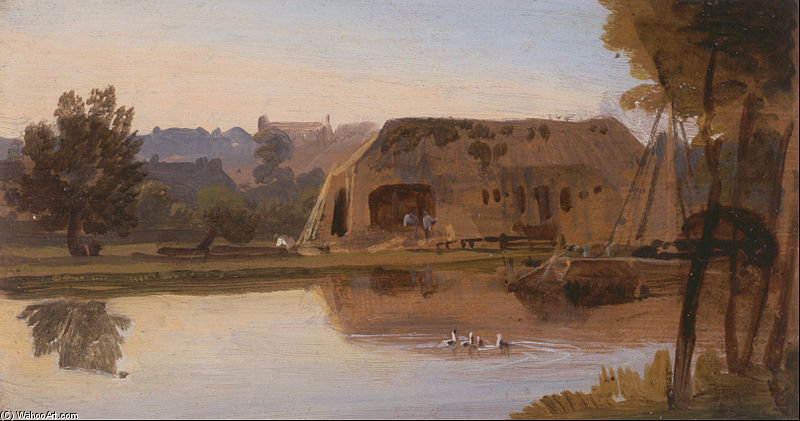 Wikioo.org - The Encyclopedia of Fine Arts - Painting, Artwork by William Havell - On The Kennet, Reading