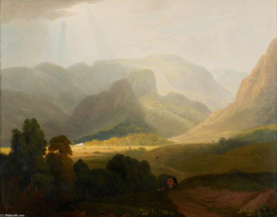 Wikioo.org - The Encyclopedia of Fine Arts - Painting, Artwork by William Havell - St John's In The Vale, Cumbria