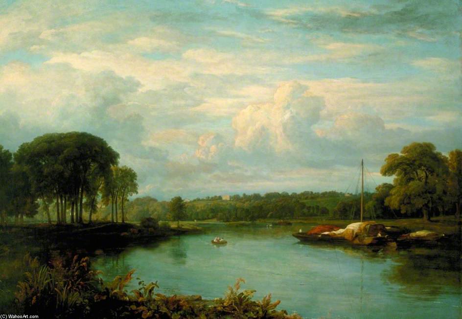 Wikioo.org - The Encyclopedia of Fine Arts - Painting, Artwork by William Havell - The Thames At Twickenham