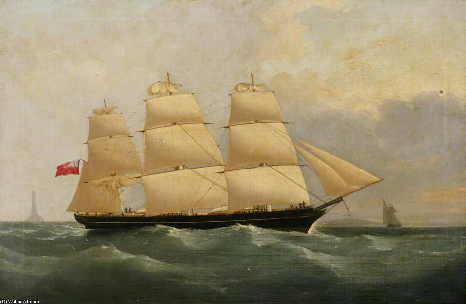 WikiOO.org - Güzel Sanatlar Ansiklopedisi - Resim, Resimler William John Huggins - The Ship 'biobio'