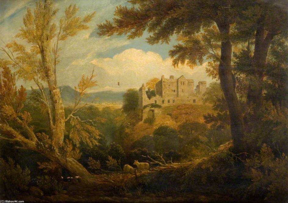 WikiOO.org - Encyclopedia of Fine Arts - Maleri, Artwork William Linton - Castle Campbell