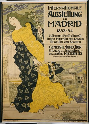 WikiOO.org - Enciklopedija likovnih umjetnosti - Slikarstvo, umjetnička djela Eugène Samuel Grasset - Poster Advertising 'internationale Austellung