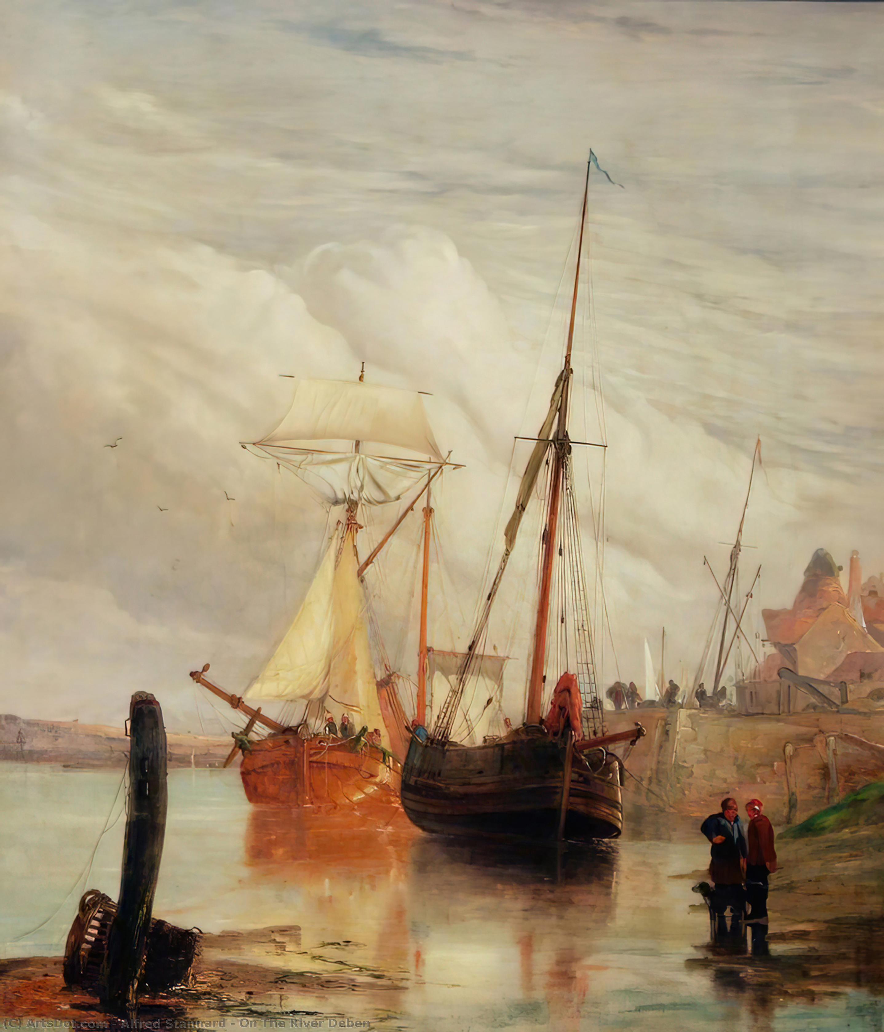 Wikioo.org - The Encyclopedia of Fine Arts - Painting, Artwork by Alfred Stannard - On The River Deben