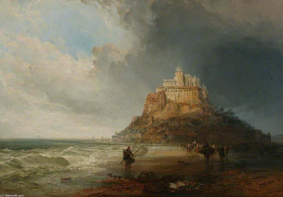 WikiOO.org - Encyclopedia of Fine Arts - Maľba, Artwork Charles Bentley - Mont St Michel