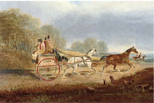 Wikioo.org - The Encyclopedia of Fine Arts - Painting, Artwork by Charles Cooper Henderson - A Trot Through The Countryside