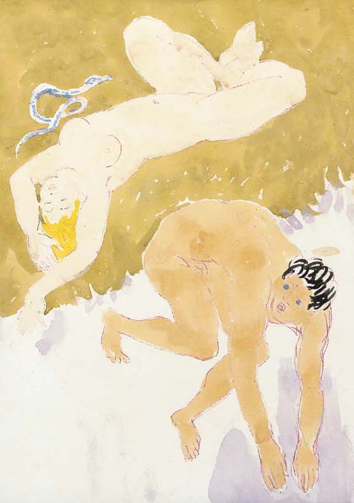 WikiOO.org - Encyclopedia of Fine Arts - Maleri, Artwork Duncan Grant - Adam And Eve