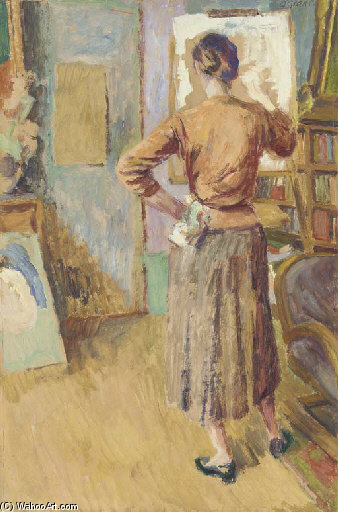 WikiOO.org - Encyclopedia of Fine Arts - Schilderen, Artwork Duncan Grant - Angelica Painting