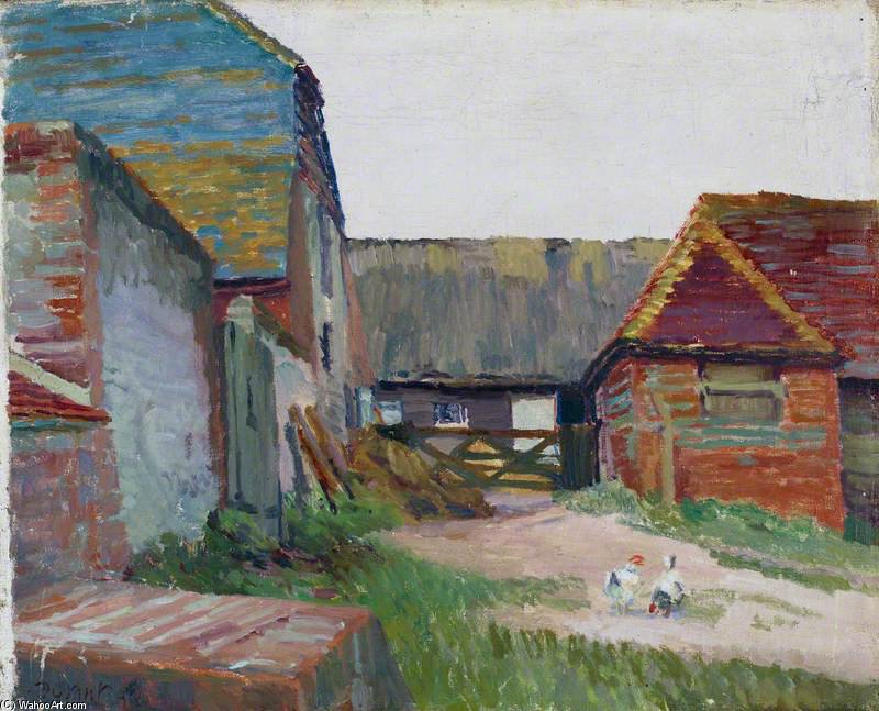 WikiOO.org - Encyclopedia of Fine Arts - Maalaus, taideteos Duncan Grant - Cow Stalls -