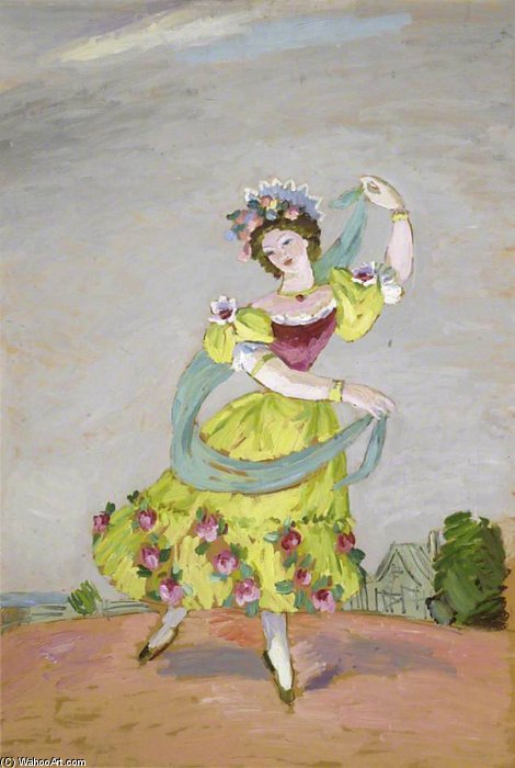 WikiOO.org - Encyclopedia of Fine Arts - Maľba, Artwork Duncan Grant - Dancing Figure