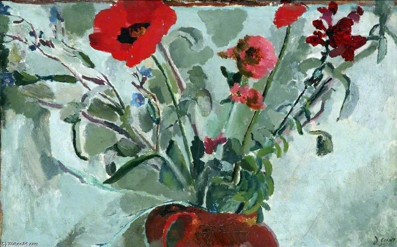 Wikioo.org - Bách khoa toàn thư về mỹ thuật - Vẽ tranh, Tác phẩm nghệ thuật Duncan Grant - Flower Painting