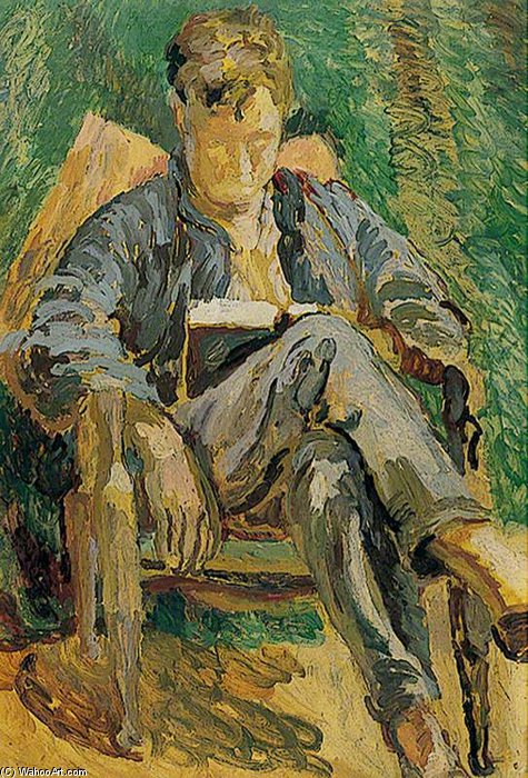 WikiOO.org - Encyclopedia of Fine Arts - Maleri, Artwork Duncan Grant - Julian Bell Reading
